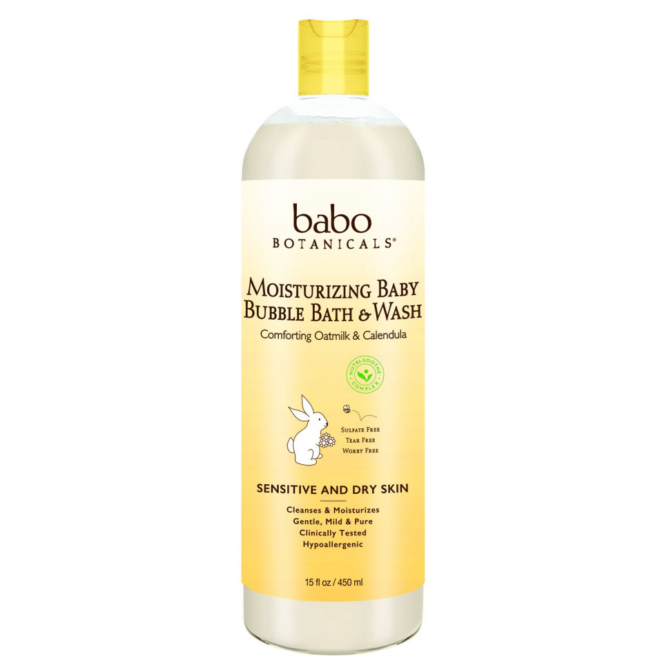  Babo Botanicals,       Baby Bubble Bath & Wash,    , 15 . . (450 )    -     , -, 