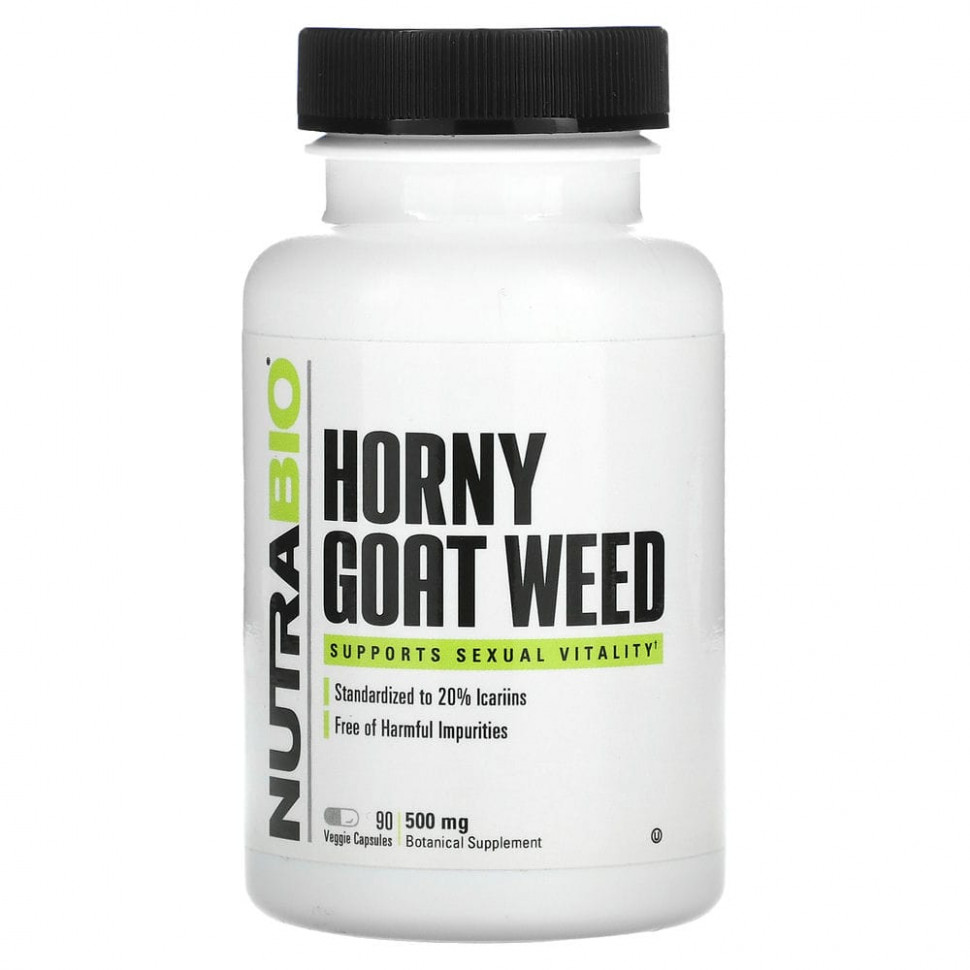  Nutrabio Labs, Horny Goat Weed, 500 , 90    Iherb ()  