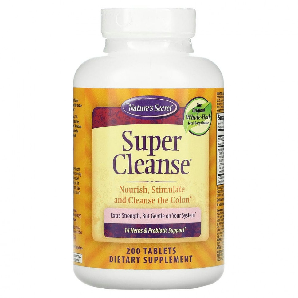  Nature's Secret, Super Cleanse, 200     -     , -, 