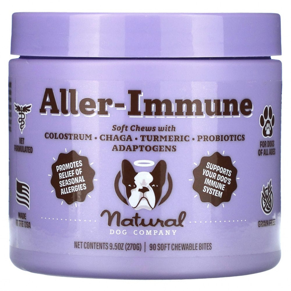���� Natural Dog Company, Aller-Immune, ��� ���� ���������, 90 ����������� ��������, 270 � (9,5 �����)  Iherb (������) ������ ������