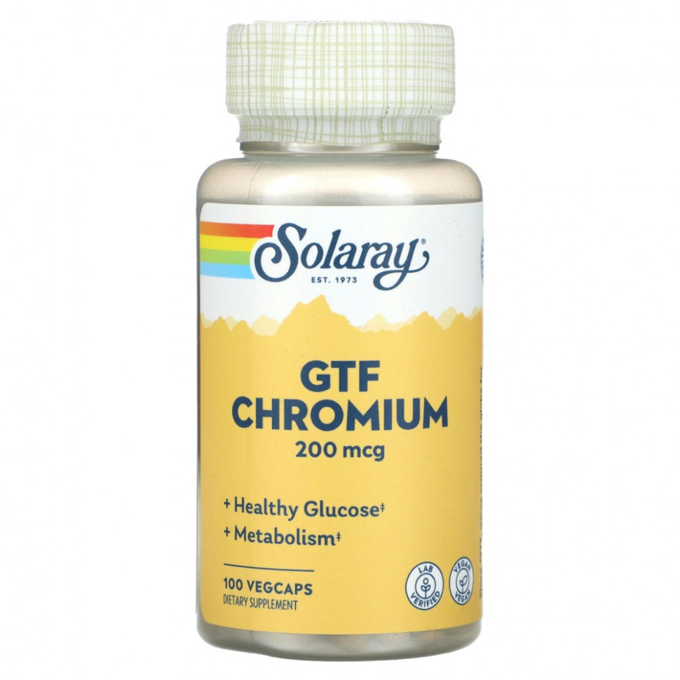  Solaray, GFT Chromium, 200 , 100        -     , -, 