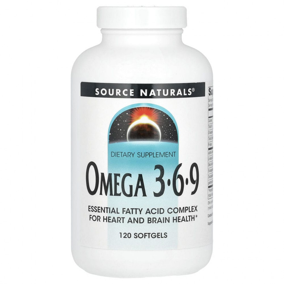 Source Naturals, Omega-3, 6, 9, 120     -     , -, 