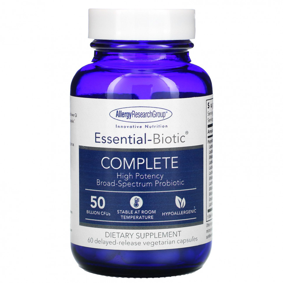  Allergy Research Group, Essential-Biotic Complete, 50  , 60         -     , -, 