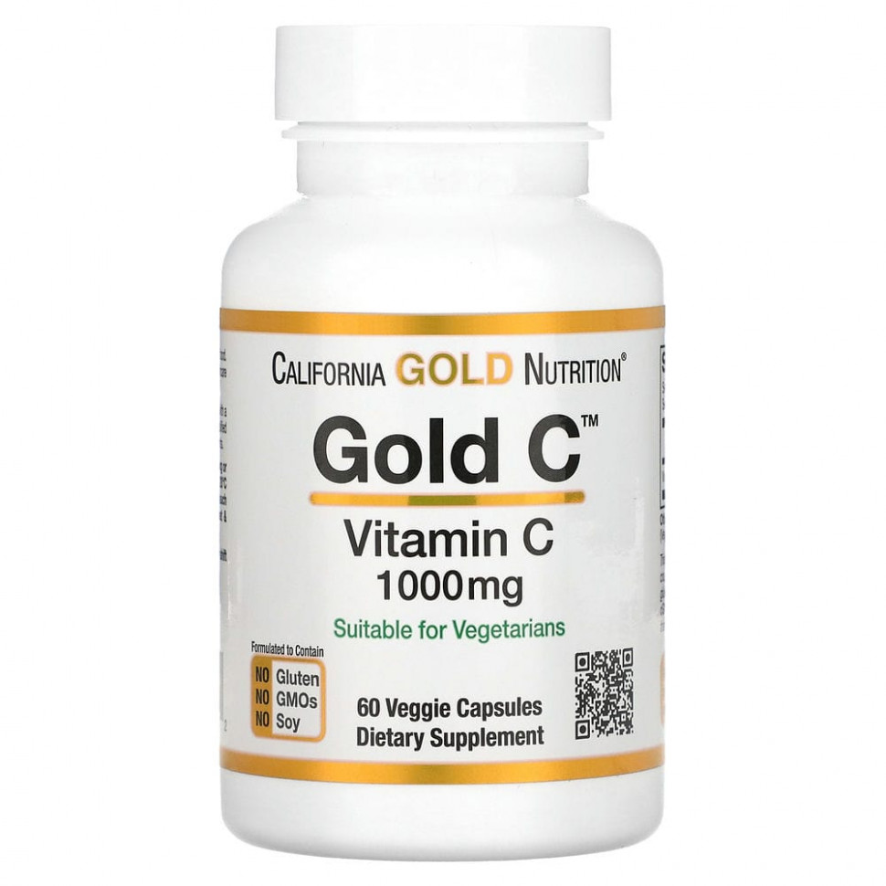  California Gold Nutrition, Gold C,  C, 1000 , 60      -     , -, 