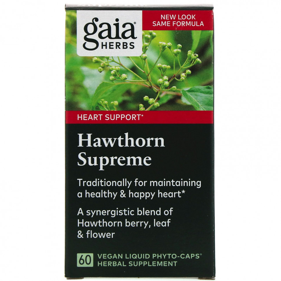  Gaia Herbs, Hawthorn Supreme, 60        -     , -, 