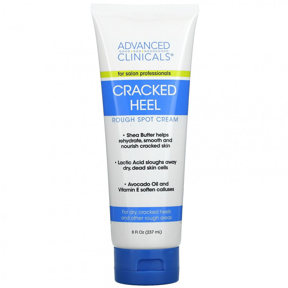  Advanced Clinicals, Cracked Heel, Rough Sport Cream, 8 fl oz (237 ml)    -     , -, 