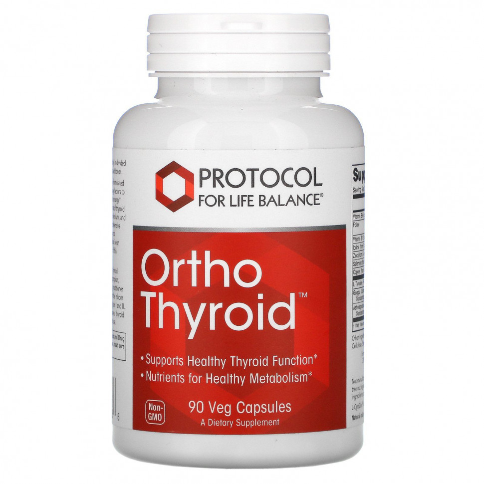  Protocol for Life Balance, Ortho Thyroid, 90      -     , -, 