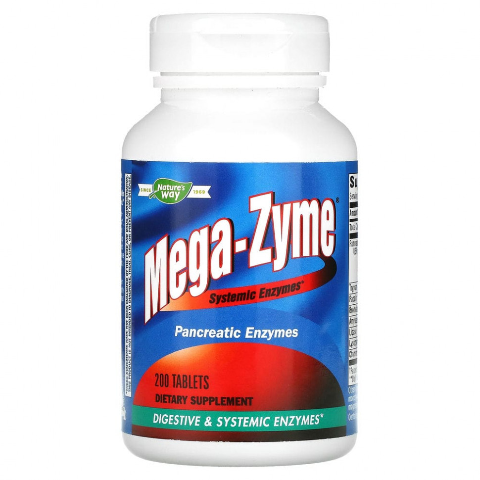  Nature's Way, Mega-Zyme,  , 200     -     , -, 