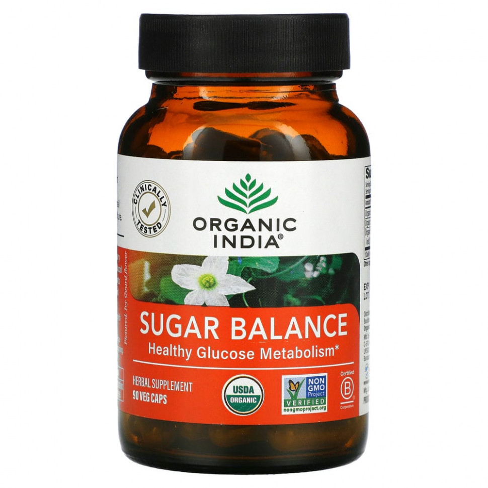  Organic India, Sugar Balance,   , 90      -     , -, 