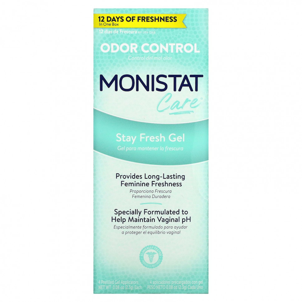���� Monistat, Care, �������� ������, ���� Stay Fresh, 4 �������������� ����������� ����-�����������, �� 2,3 � (0,08 �����)  Iherb (������) ������ ������