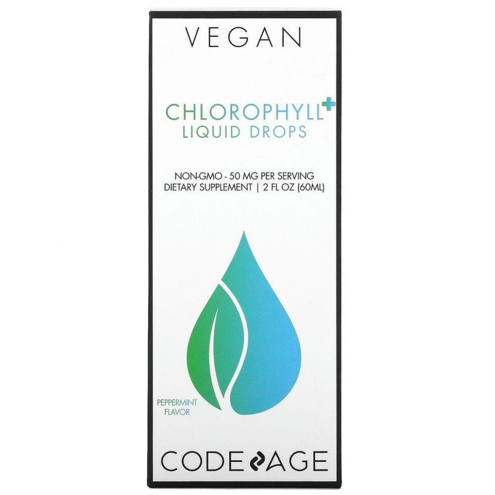  Codeage, Vegan Chlorophyll + Liquid Drops,  , 50 , 60  (2 . )    -     , -, 