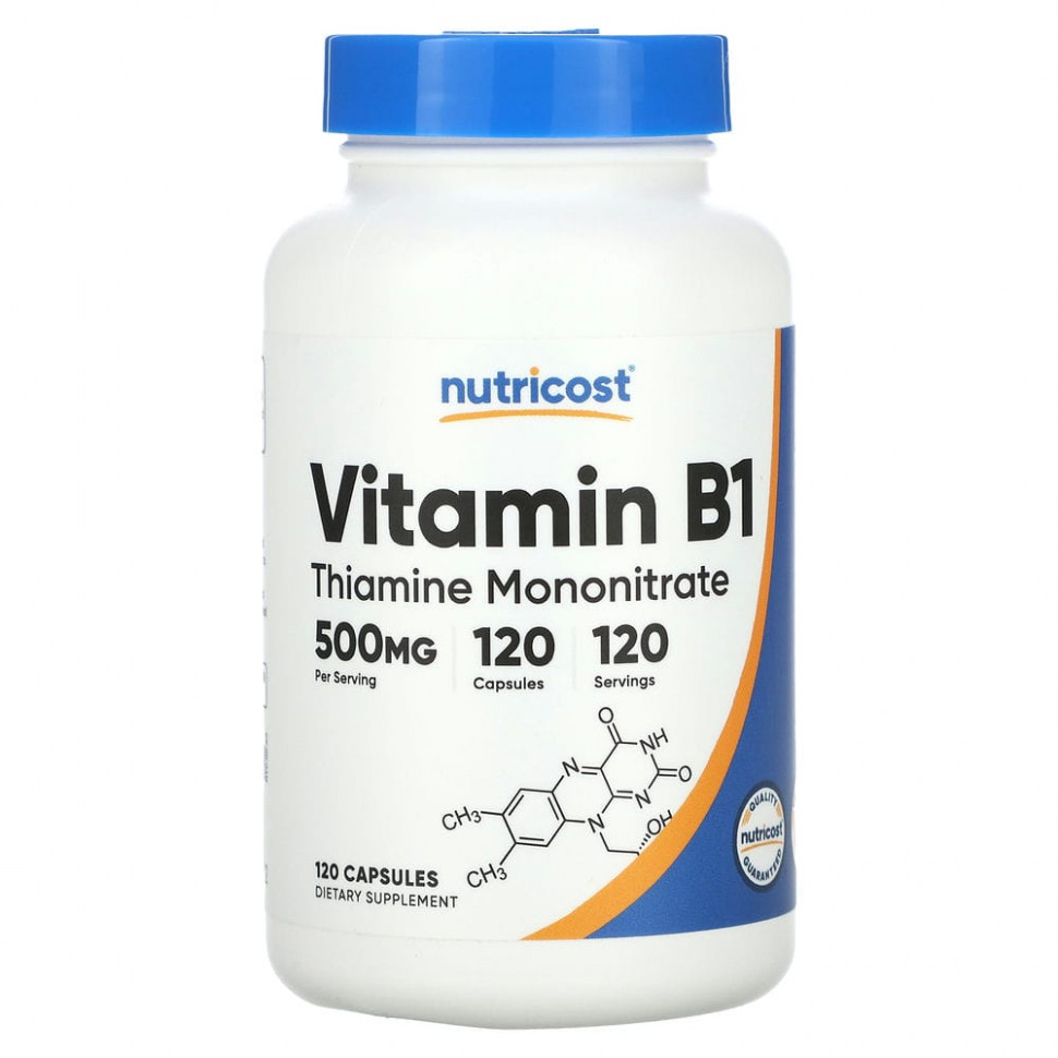  Nutricost,  B1  , 500 , 120     -     , -, 