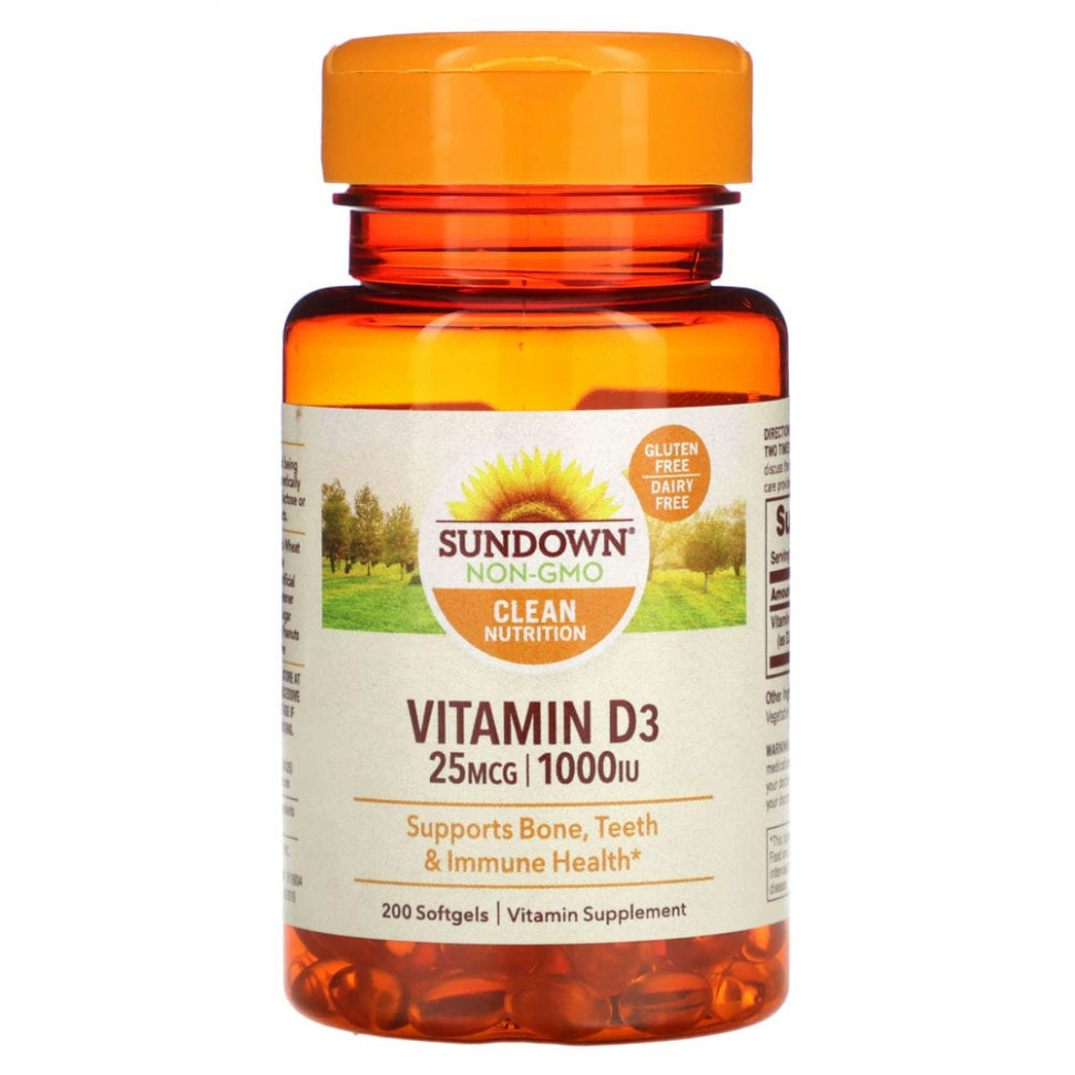  Sundown Naturals,  D3, 25  (1000 ), 200      -     , -, 