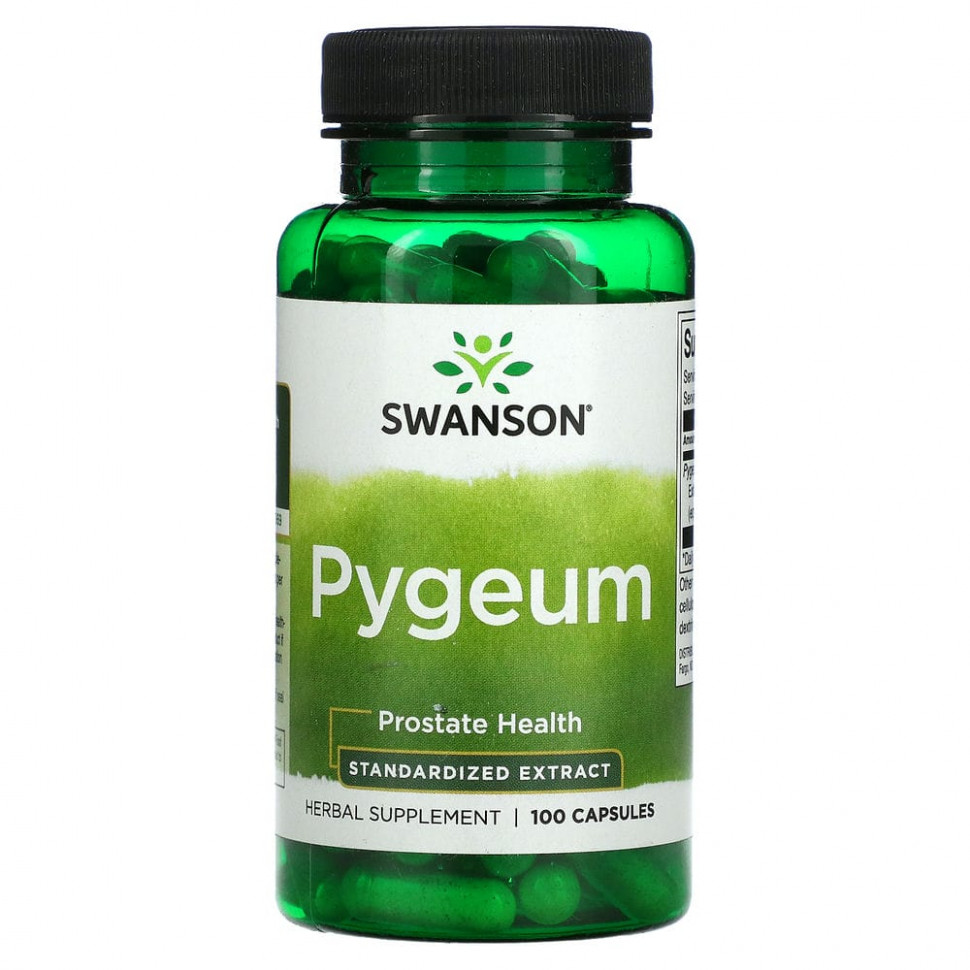  Swanson, Pygeum, Prostate Health, 100 Capsules    -     , -, 