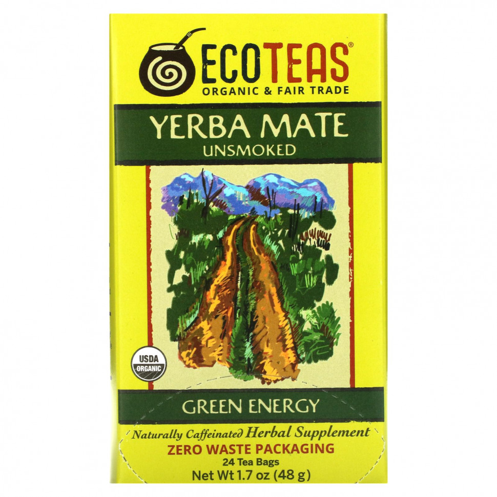  EcoTeas, Yerba Mate, ,  , 24  , 48  (1,7 )    -     , -, 