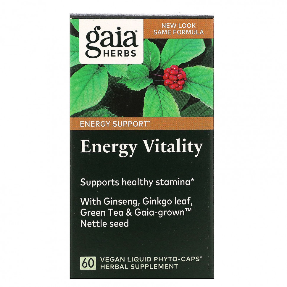  Gaia Herbs, Energy Vitality, 60   Liquid Phyto-Caps    -     , -, 