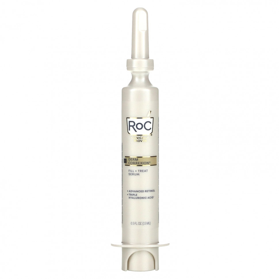  RoC, Derm Correxion, Fill + Treat Serum, Advanced Retinol & Triple Hyaluronic Acid, 0.5 fl oz (15 ml)    -     , -, 