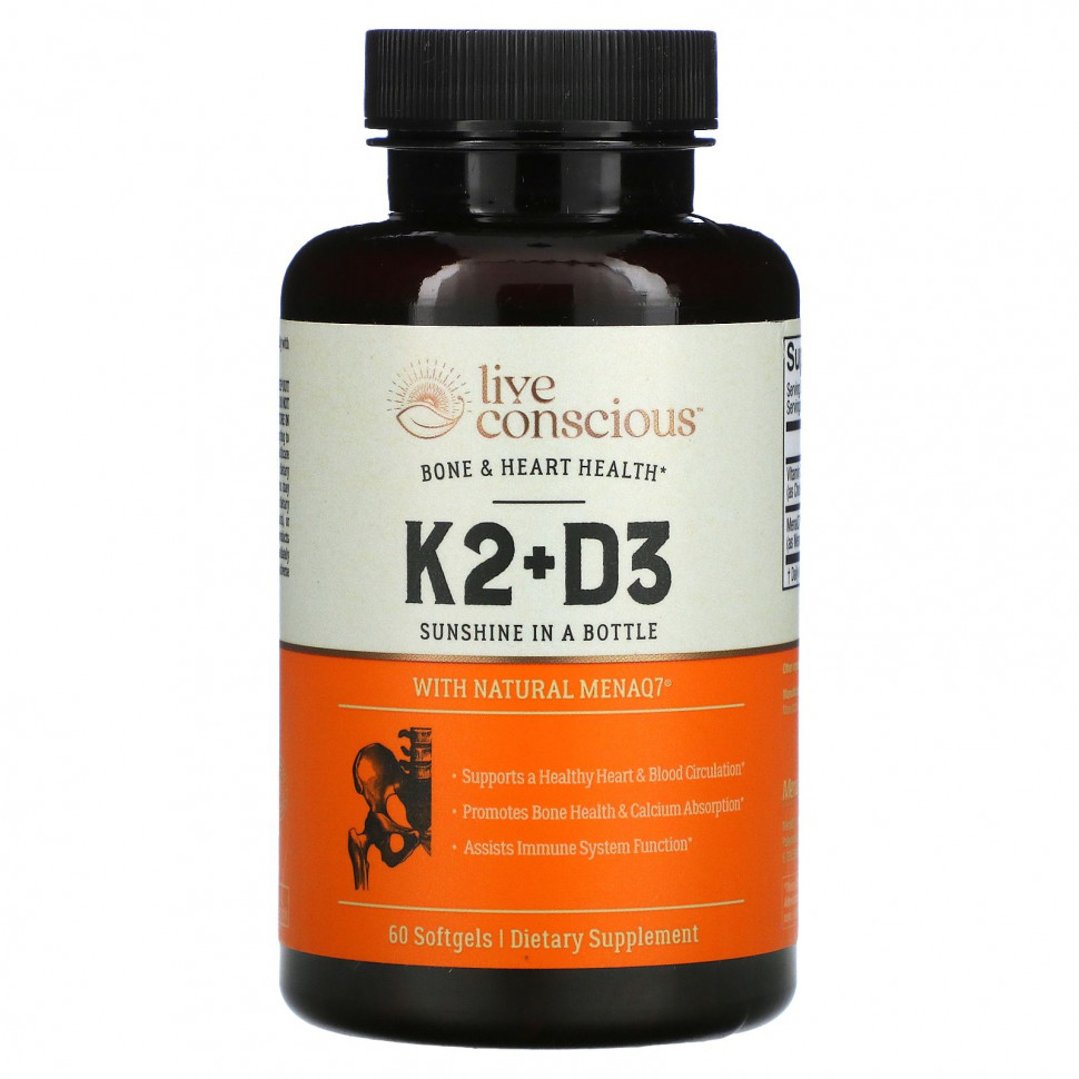  Live Conscious, K2 + D3,    , 60      -     , -, 