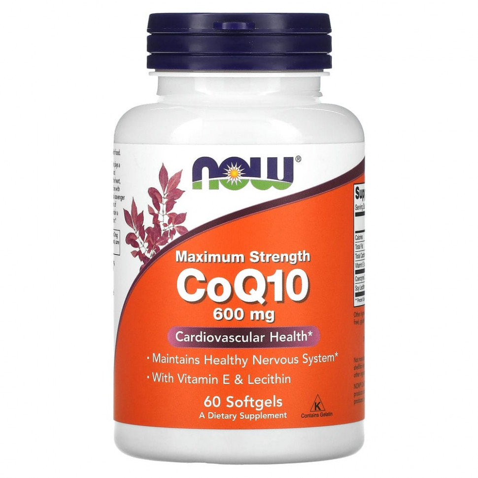  NOW Foods,  Q10   E  ,  , 600 , 60     -     , -, 