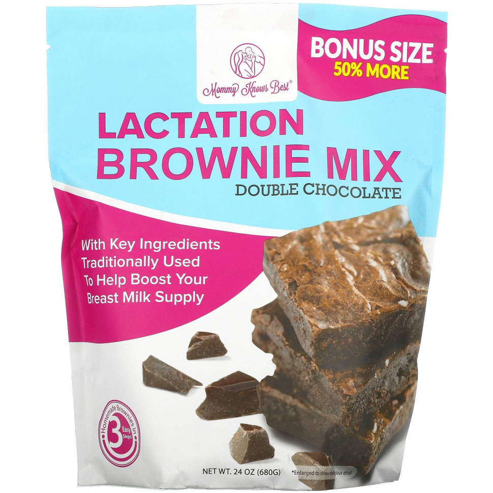  Mommy Knows Best, Lactation Brownie Mix,    ,  , 680  (24 )    -     , -, 