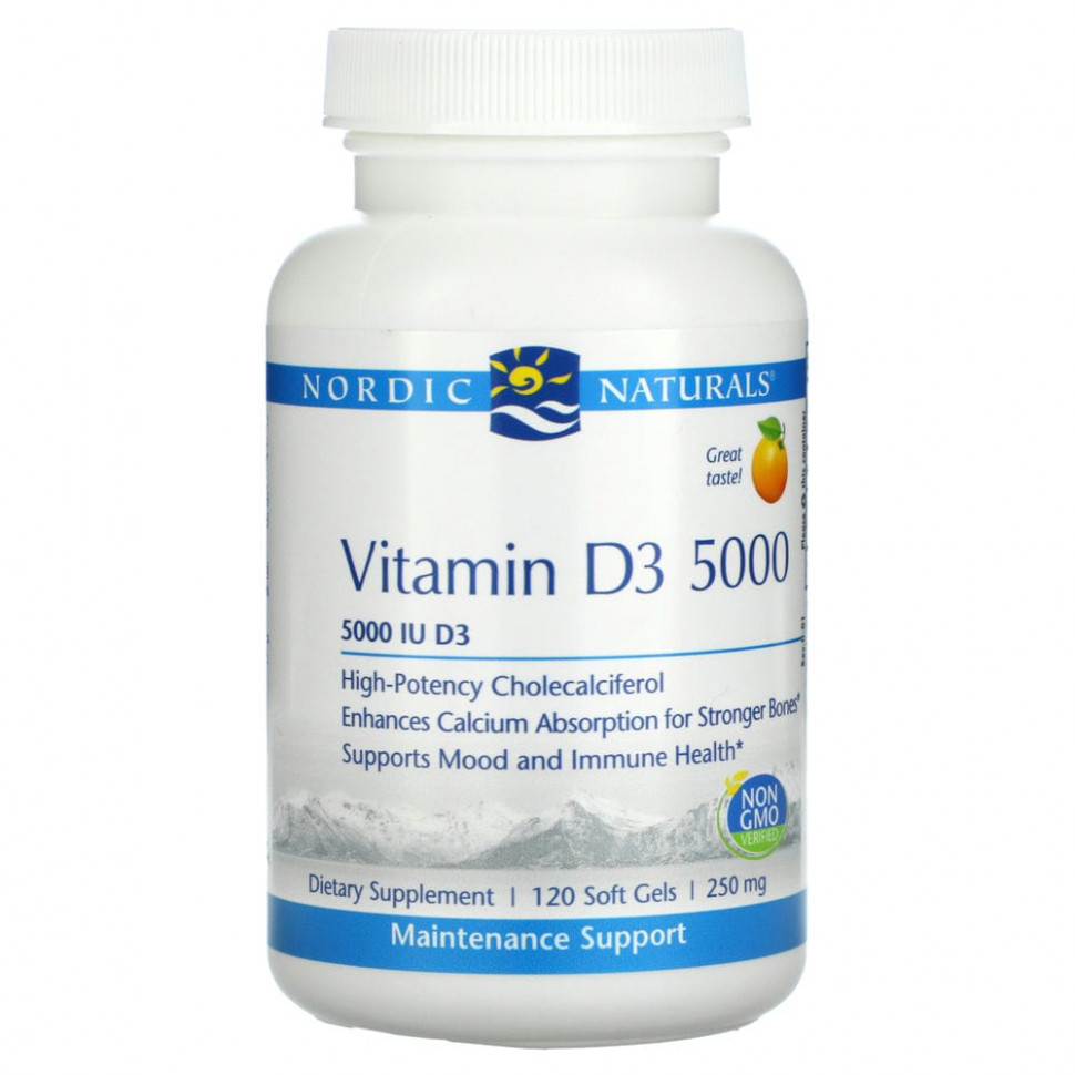  Nordic Naturals,  D3 5000,   , 5000 , 120     -     , -, 