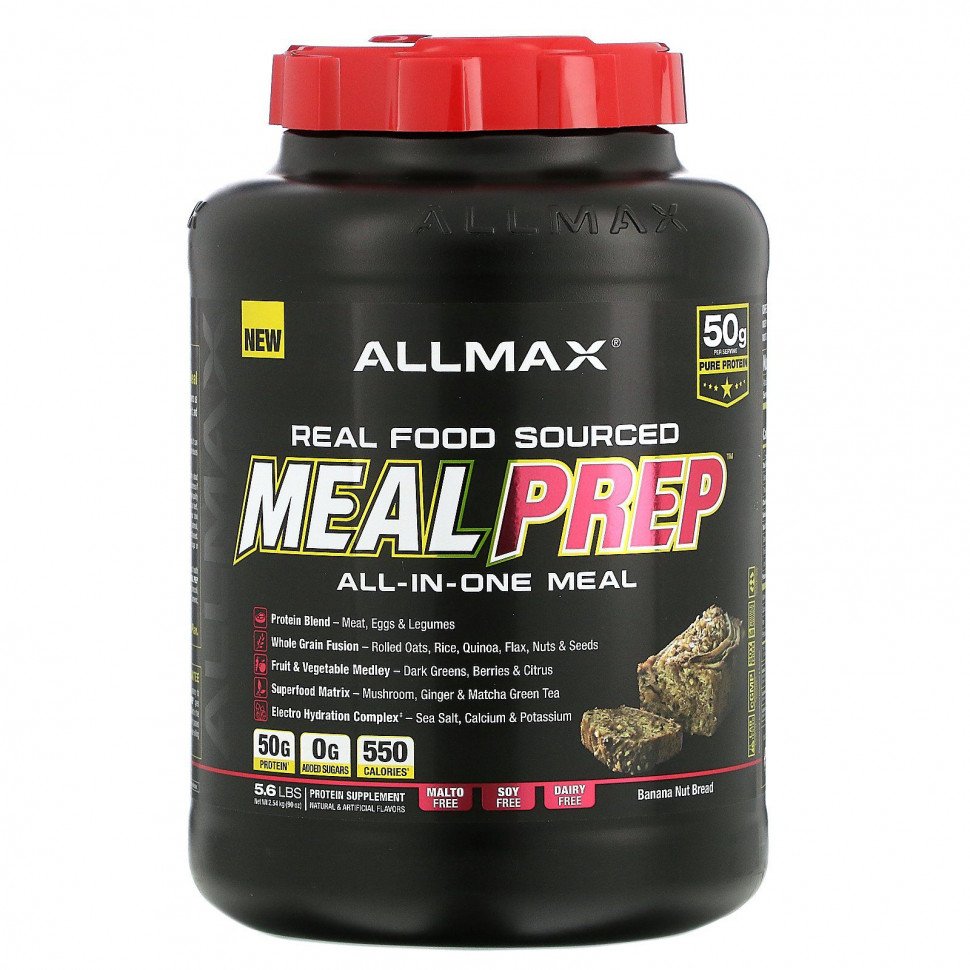  ALLMAX Nutrition, Real Food Sourced Meal Prep,  ,    , 2,54  (5,6 )  Iherb ()  