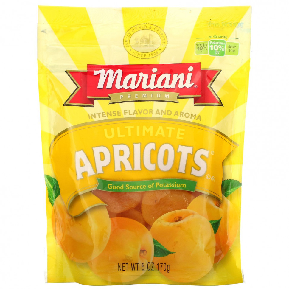  Mariani Dried Fruit, Premium, Ultimate Apricots, 6 oz ( 170 g)    -     , -, 