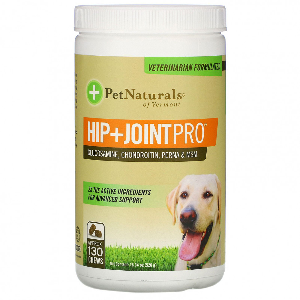  Pet Naturals of Vermont, Hip + Joint Pro,   , 130  , 520  (18,34 )  Iherb ()  