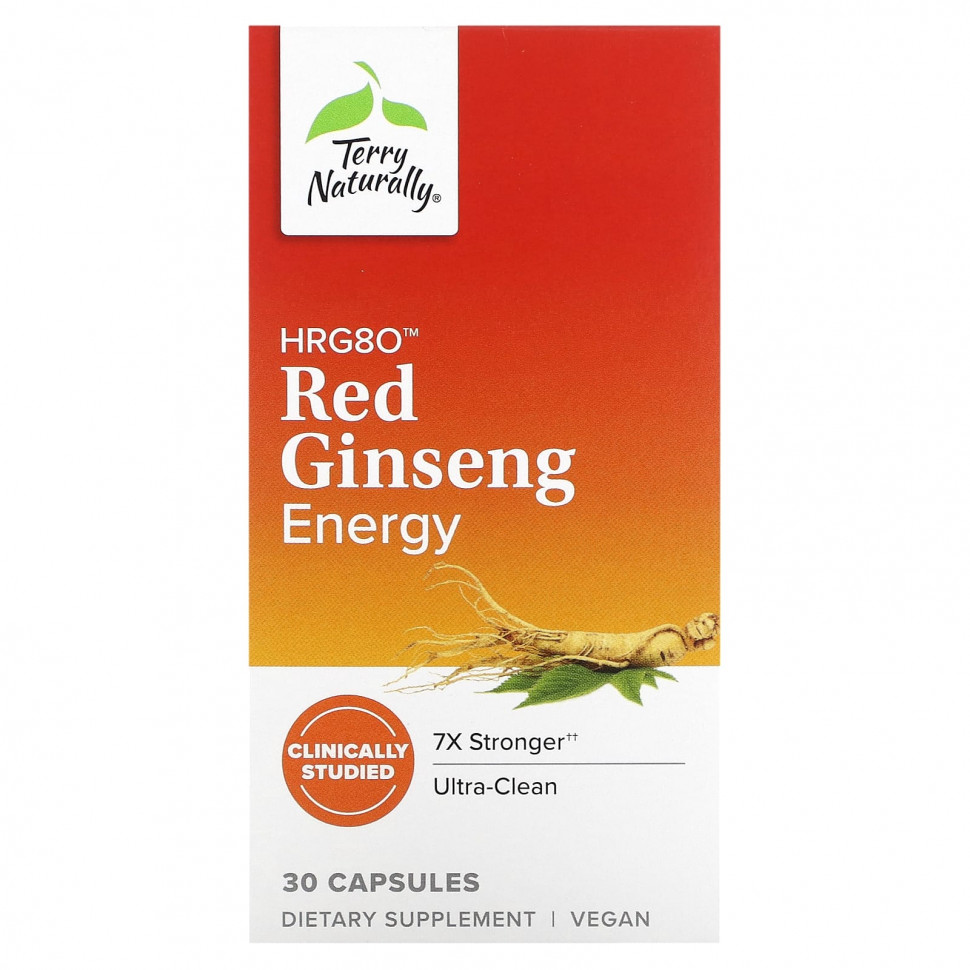  Terry Naturally, HRG80 Red Ginseng Energy, 30   Iherb ()  