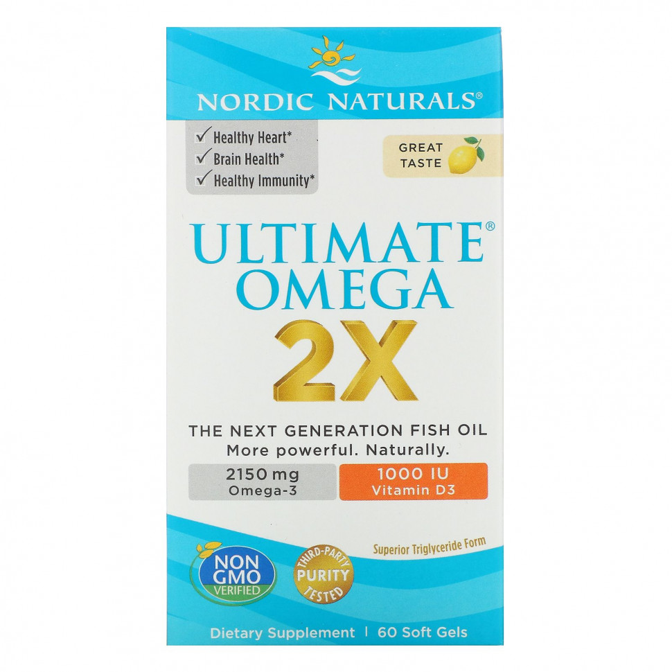  Nordic Naturals, Ultimate Omega 2X   D3, , 60       -     , -, 