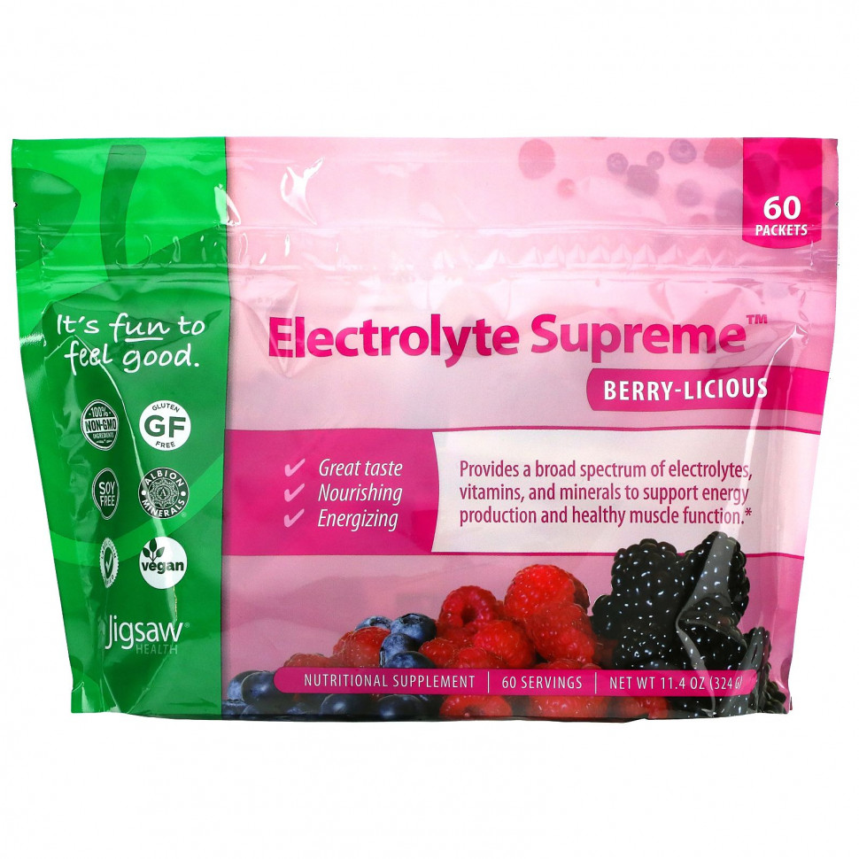  Jigsaw Health, Electrolyte Supreme,  , 60 , 11,4  (324 )    -     , -, 