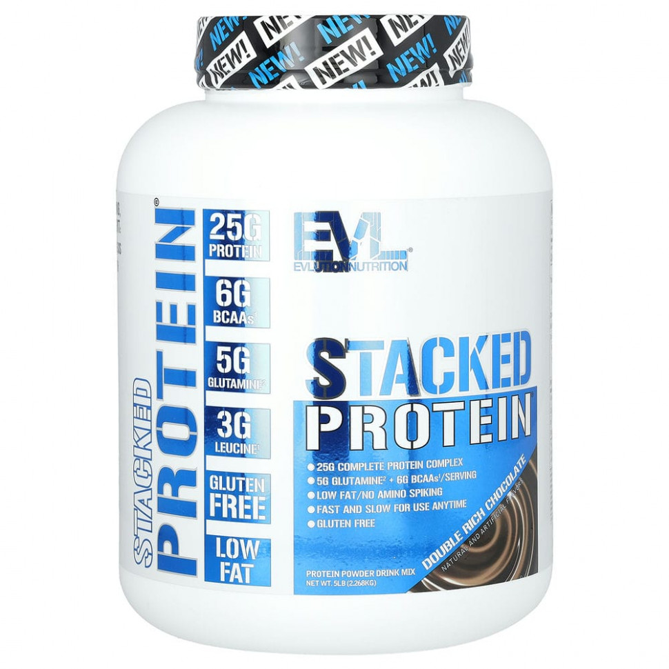  EVLution Nutrition, Stacked Protein,   , 2268  (5 )    -     , -, 