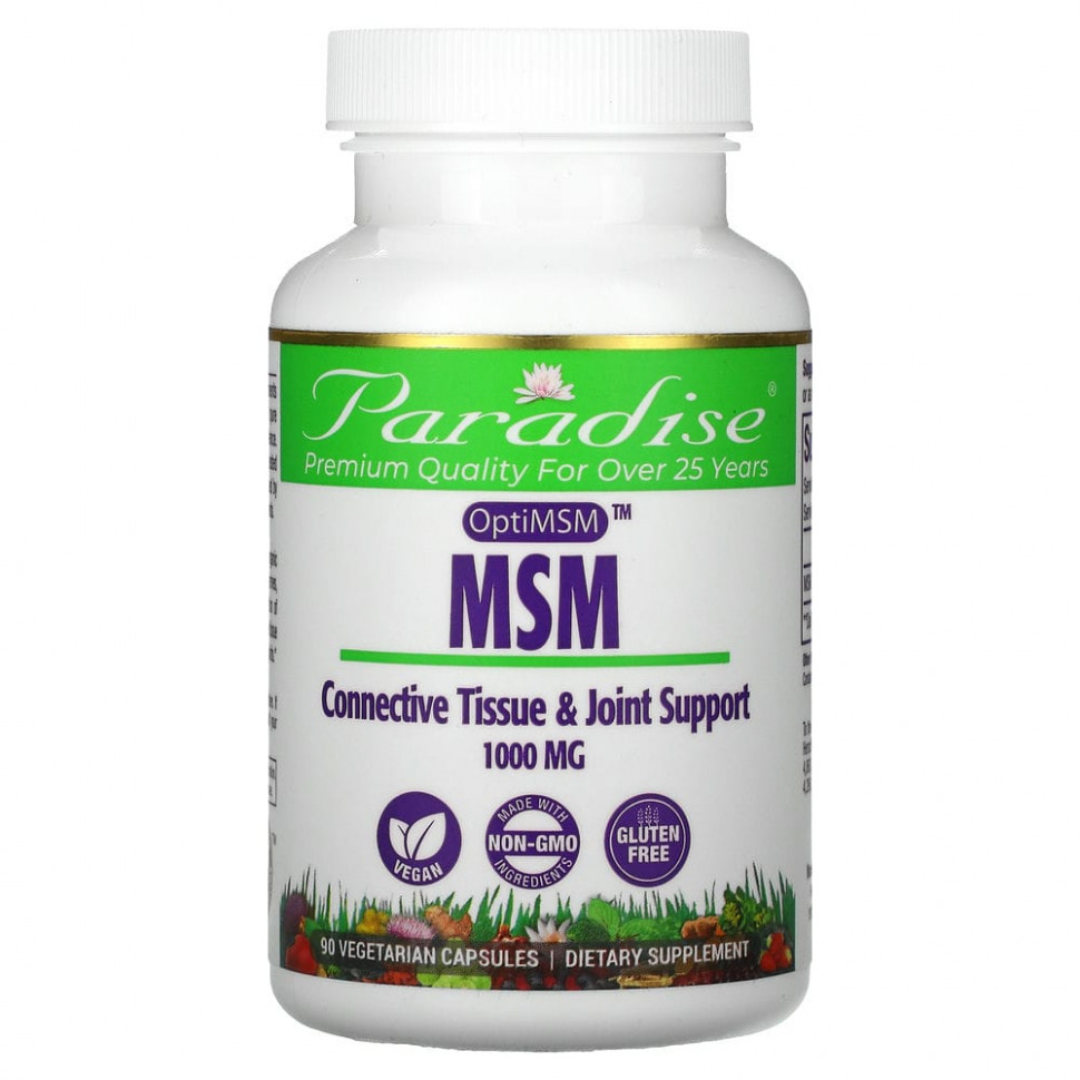  Paradise Herbs,   OptiMSM, 1000 , 90    Iherb ()  