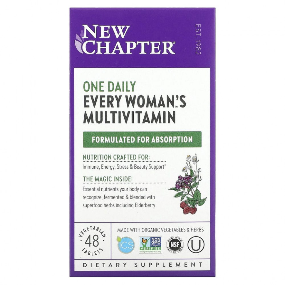  New Chapter,  Every Woman's One Daily Multi, 48     -     , -, 