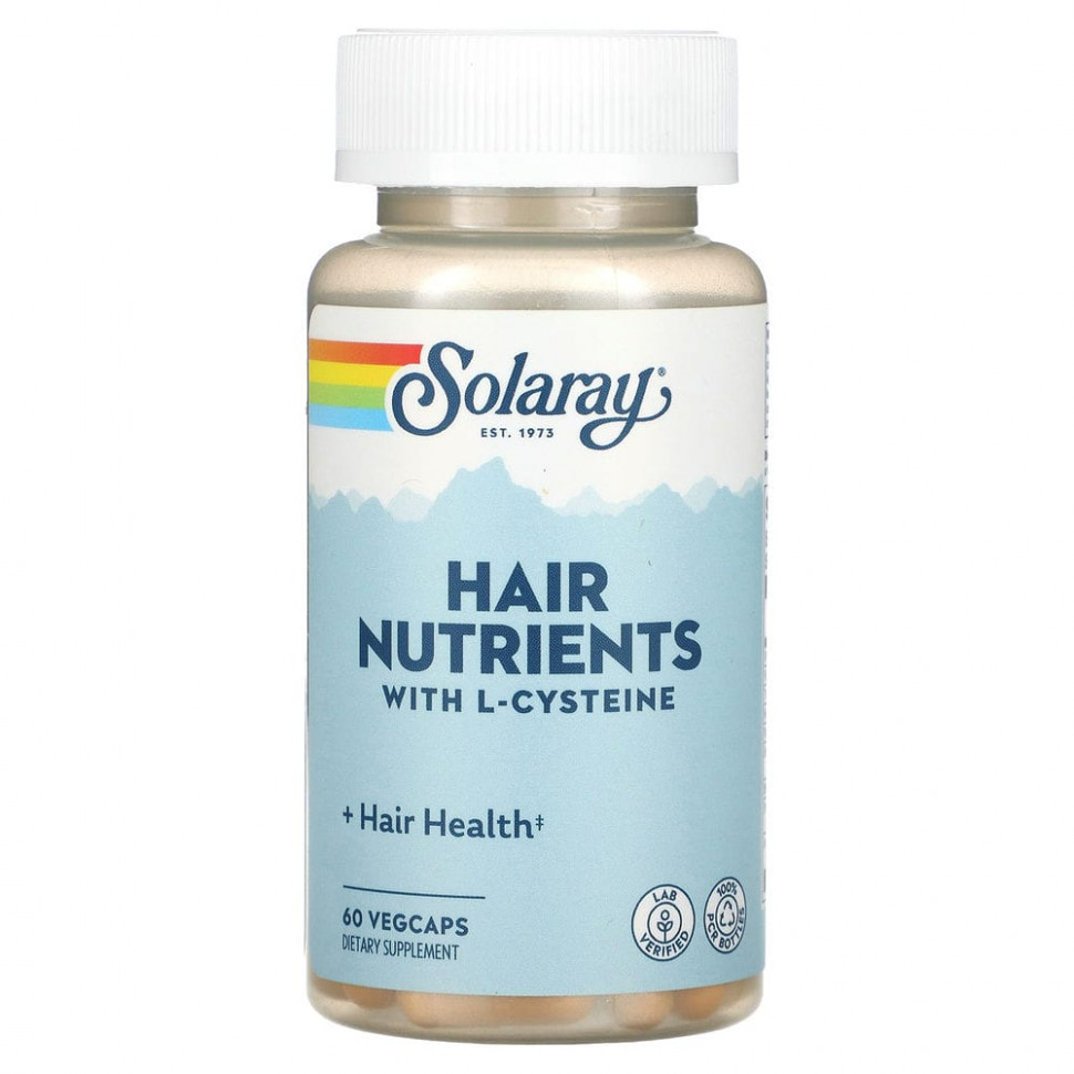  Solaray, Hair Nutrients , 60 VEGCAPS    -     , -, 