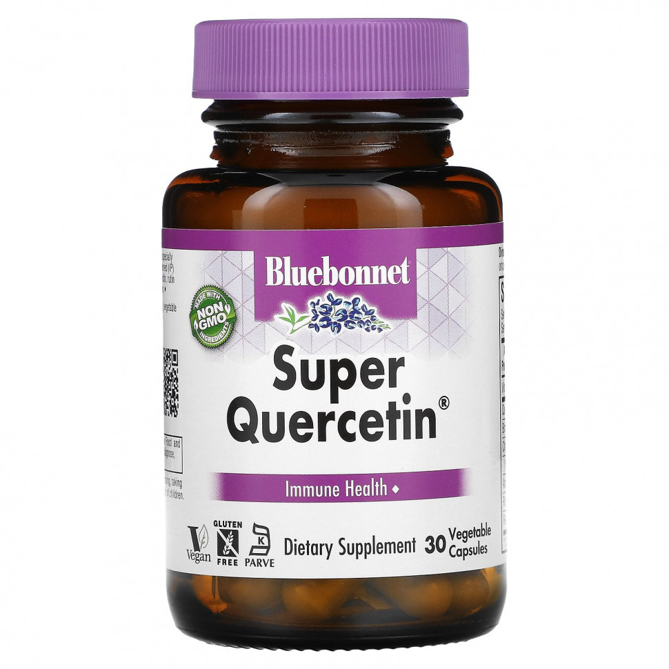  Bluebonnet Nutrition, Super Quercetin, Immune Health, 30 Vegetable Capsules    -     , -, 