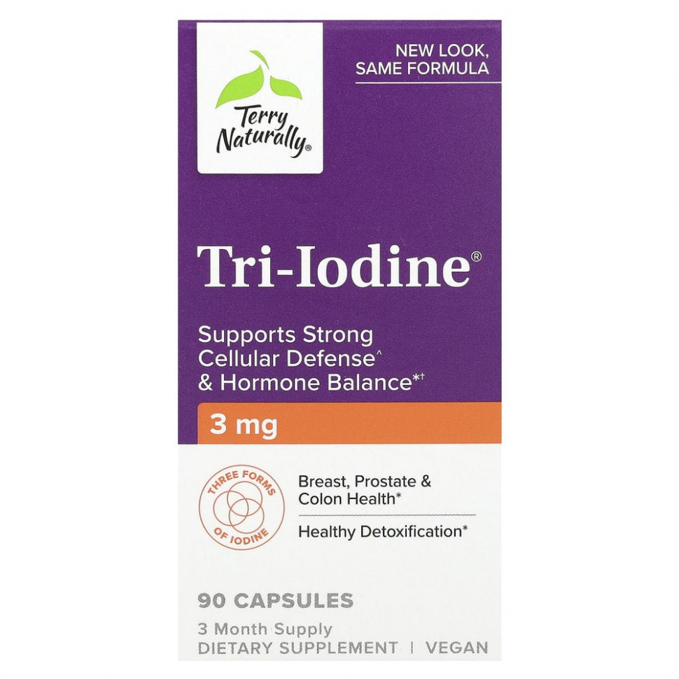  Terry Naturally, Tri-Iodine, 3 , 90     -     , -, 