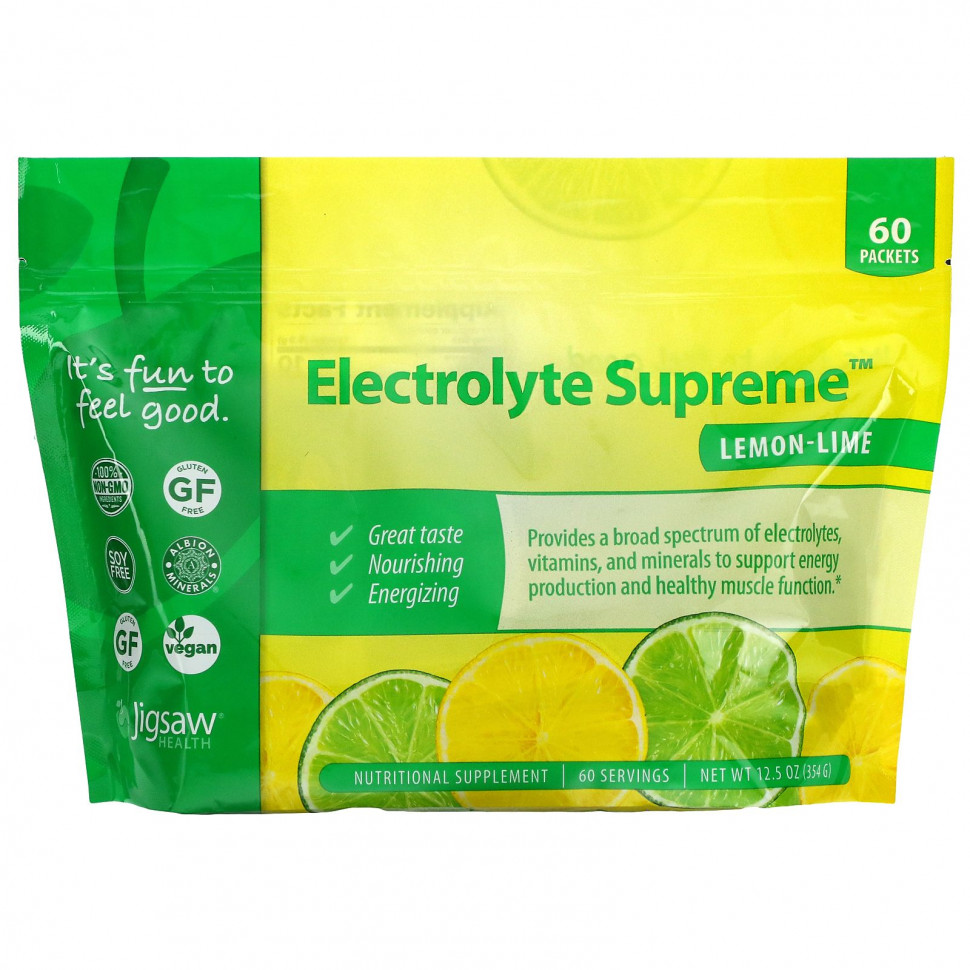  Jigsaw Health, Electrolyte Supreme, -, 60 , 12,5  (354 )    -     , -, 