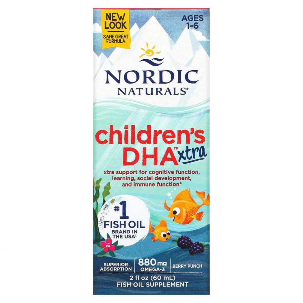  Nordic Naturals, Children's DHA Xtra,    16 ,   , 880 , 60  (2 . )    -     , -, 