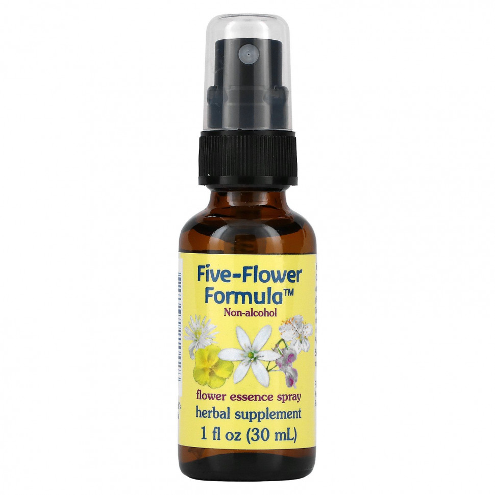 ���� Flower Essence Services, Five-Flower Formula, ����� � ��������� ���������, �� �������� ������, 1 �. ����� (30 ��)  Iherb (������) ������ ������