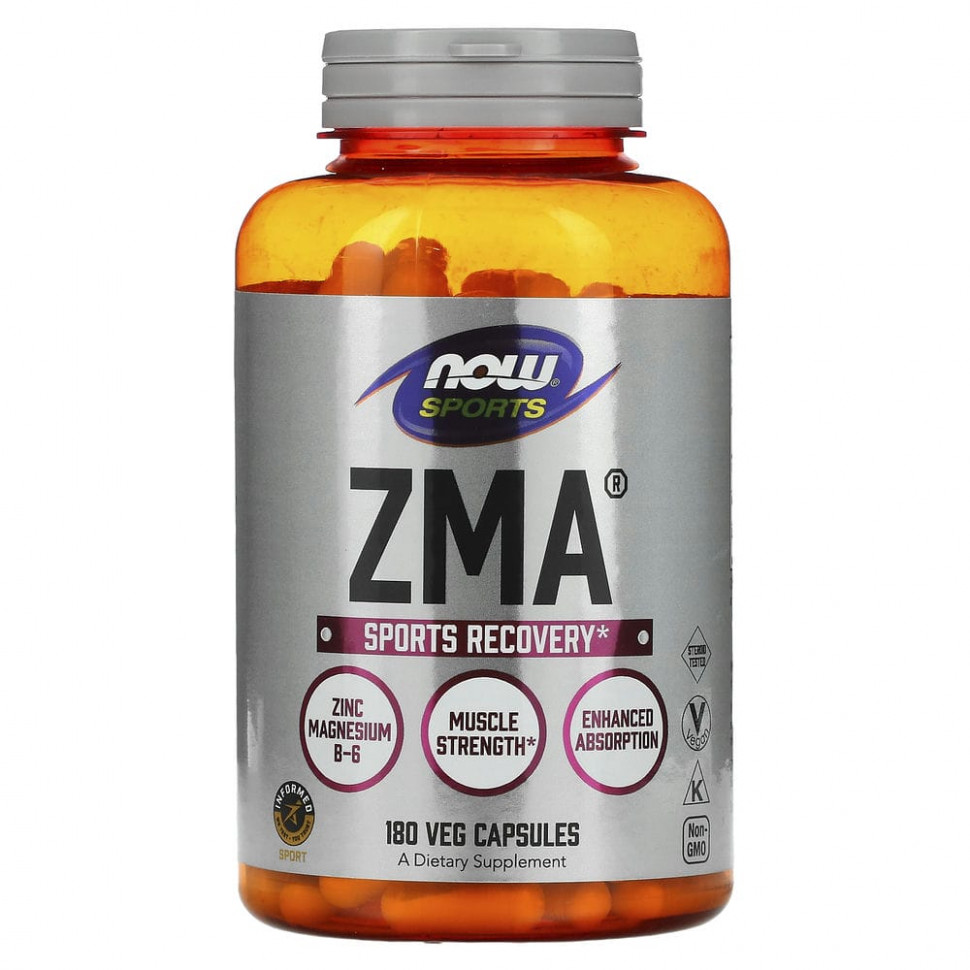  NOW Foods, Sports, ZMA,    , 180     -     , -, 