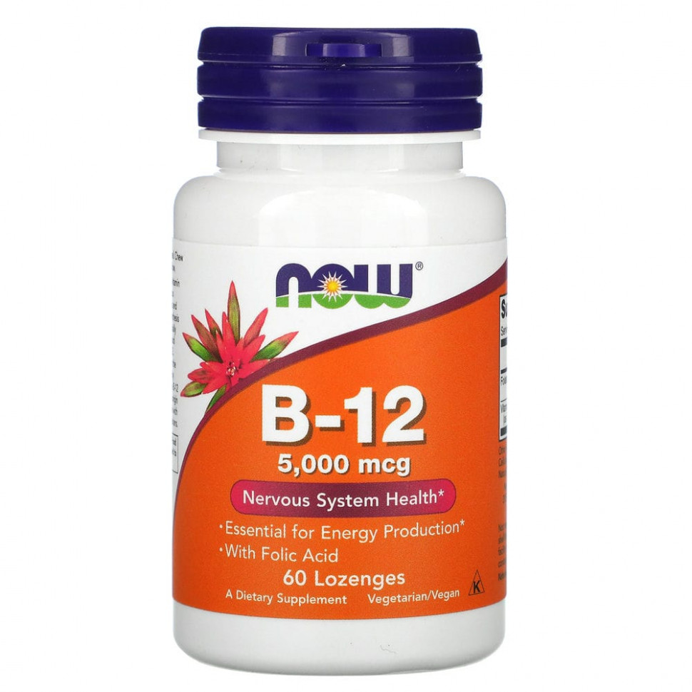  NOW Foods,  B12, 5000 , 60     -     , -, 