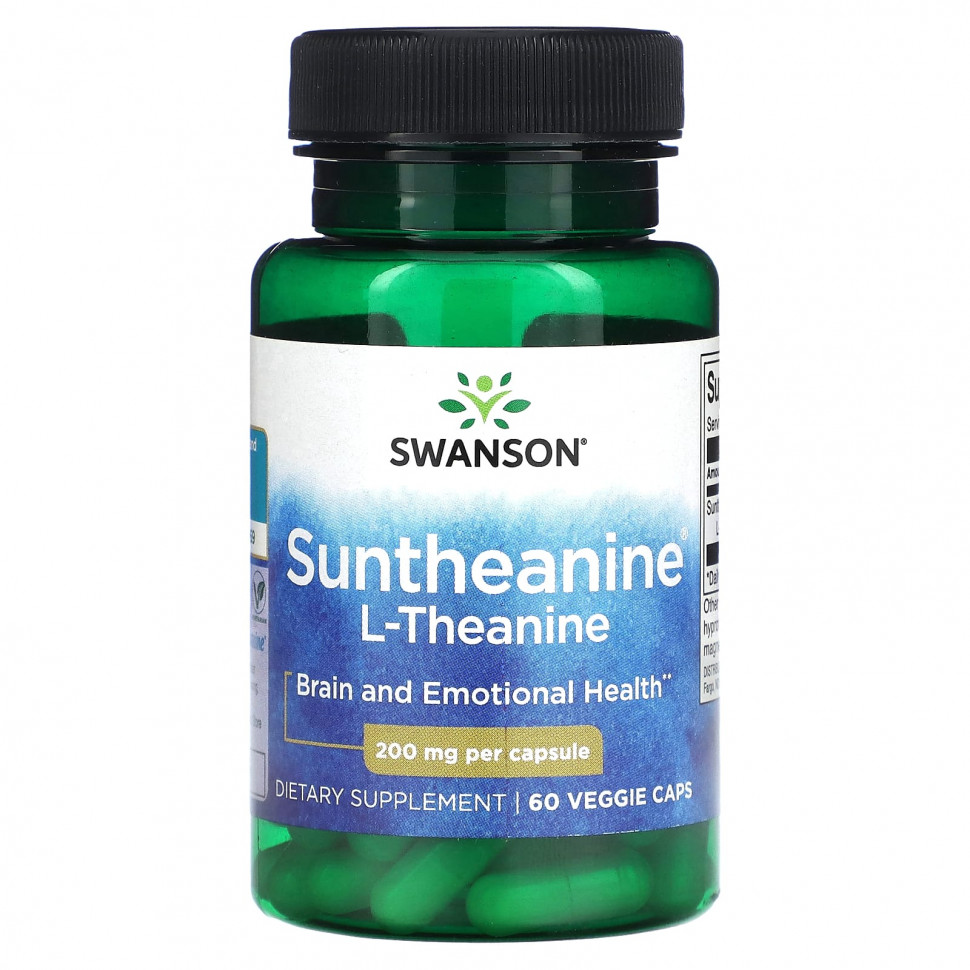  Swanson, Suntheanine, L-, 200 , 60      -     , -, 