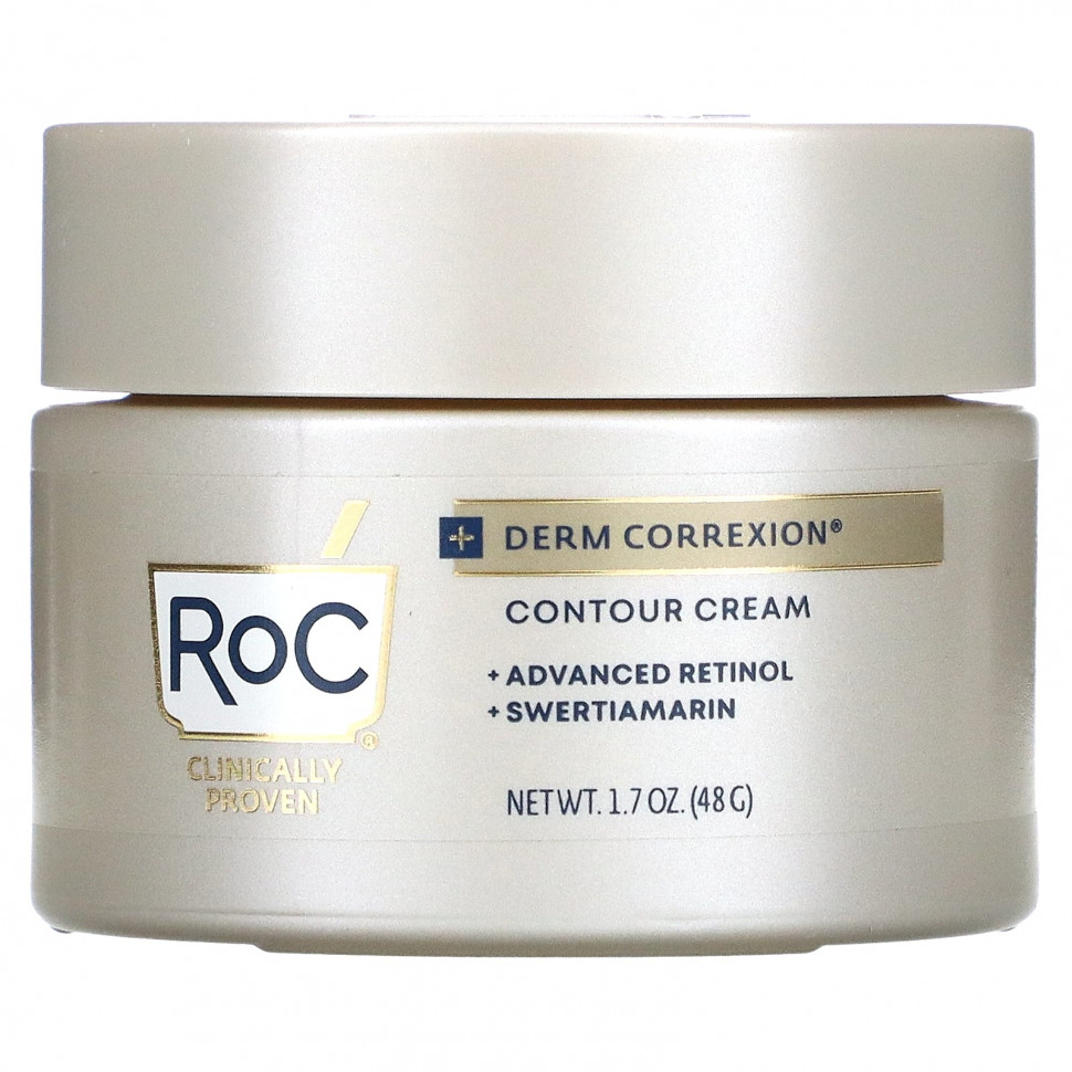  RoC, Derm Correxion, Contour Cream, Advanced Retinol & Swertiamarin, 1.7 fl oz (50 ml)    -     , -, 