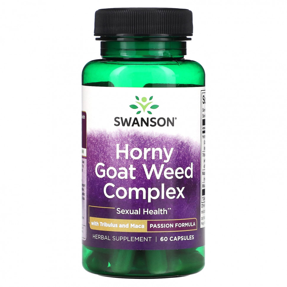  Swanson,  Horny Goat Weed    , 60   Iherb ()  