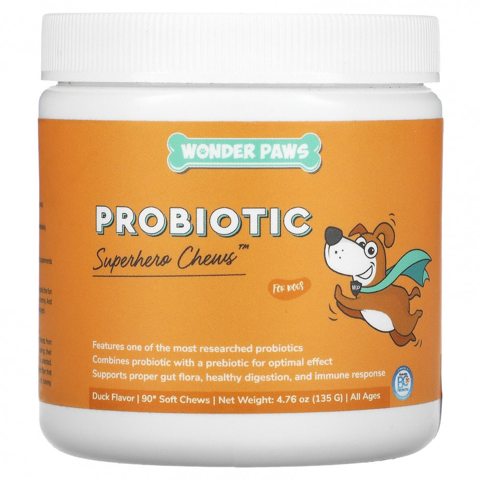  Wonder Paws, Probiotic,     ,   ,  , 90     Iherb ()  