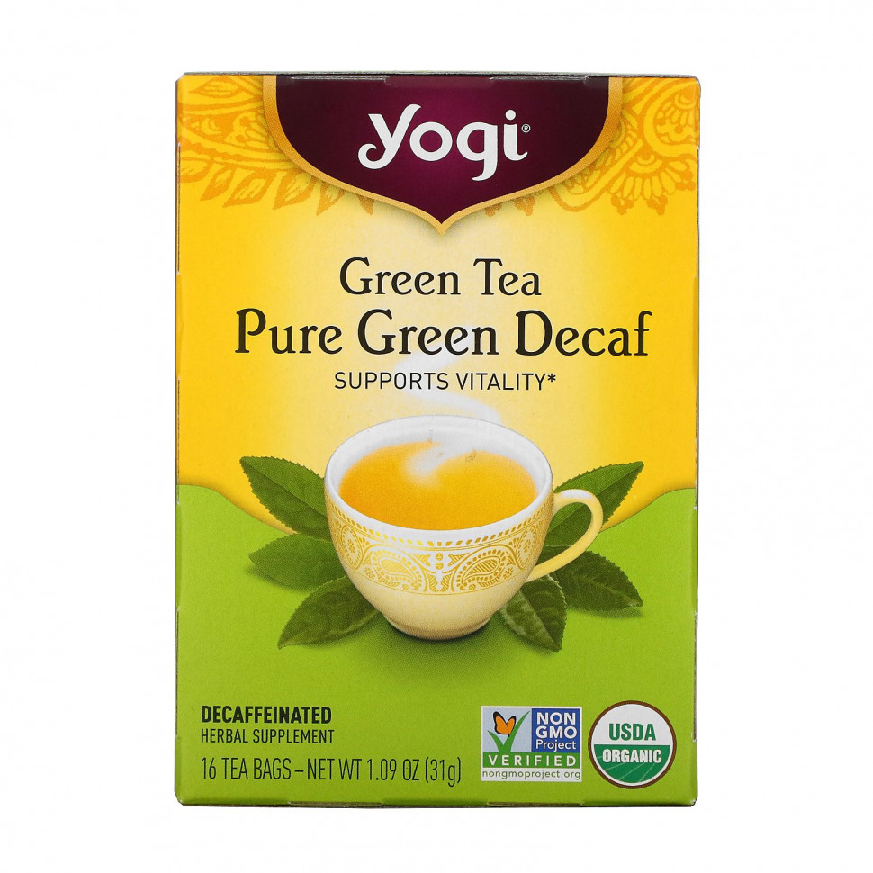  Yogi Tea,   Pure Green Decaf, 16  , 1.09  (31 )    -     , -, 