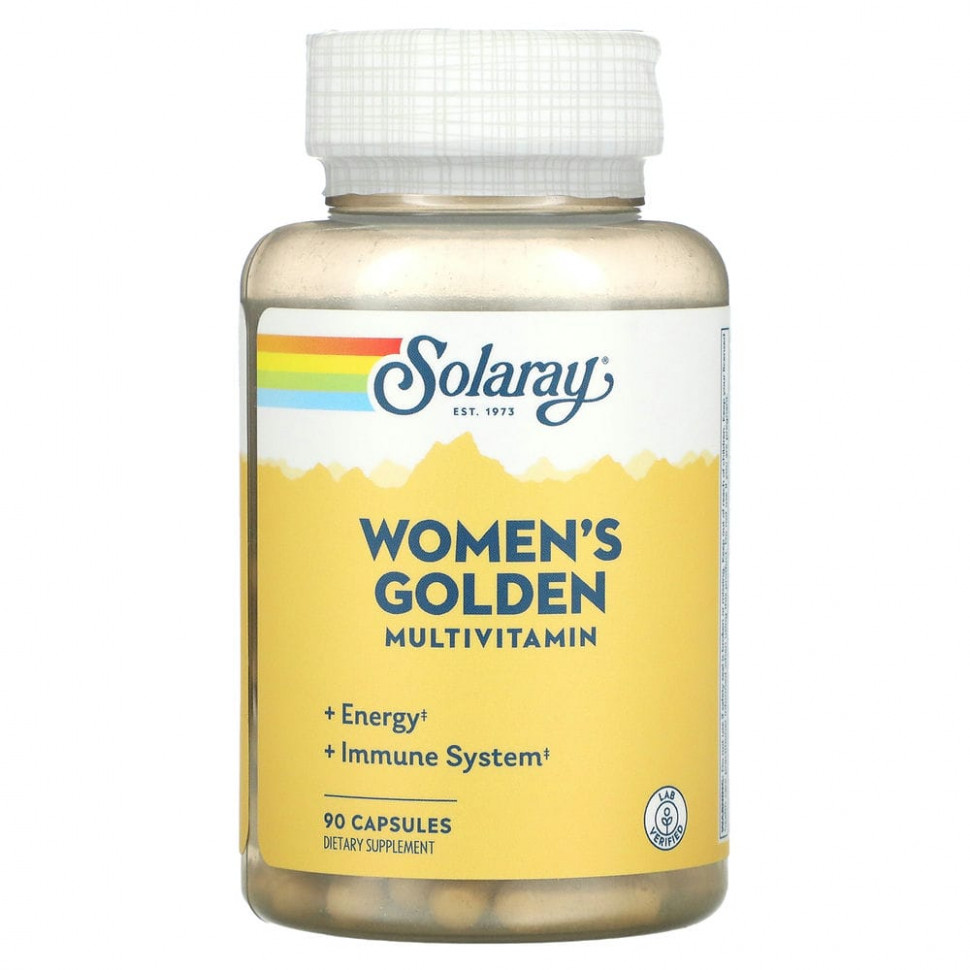  Solaray, Women's Golden Multivitamin, 90     -     , -, 