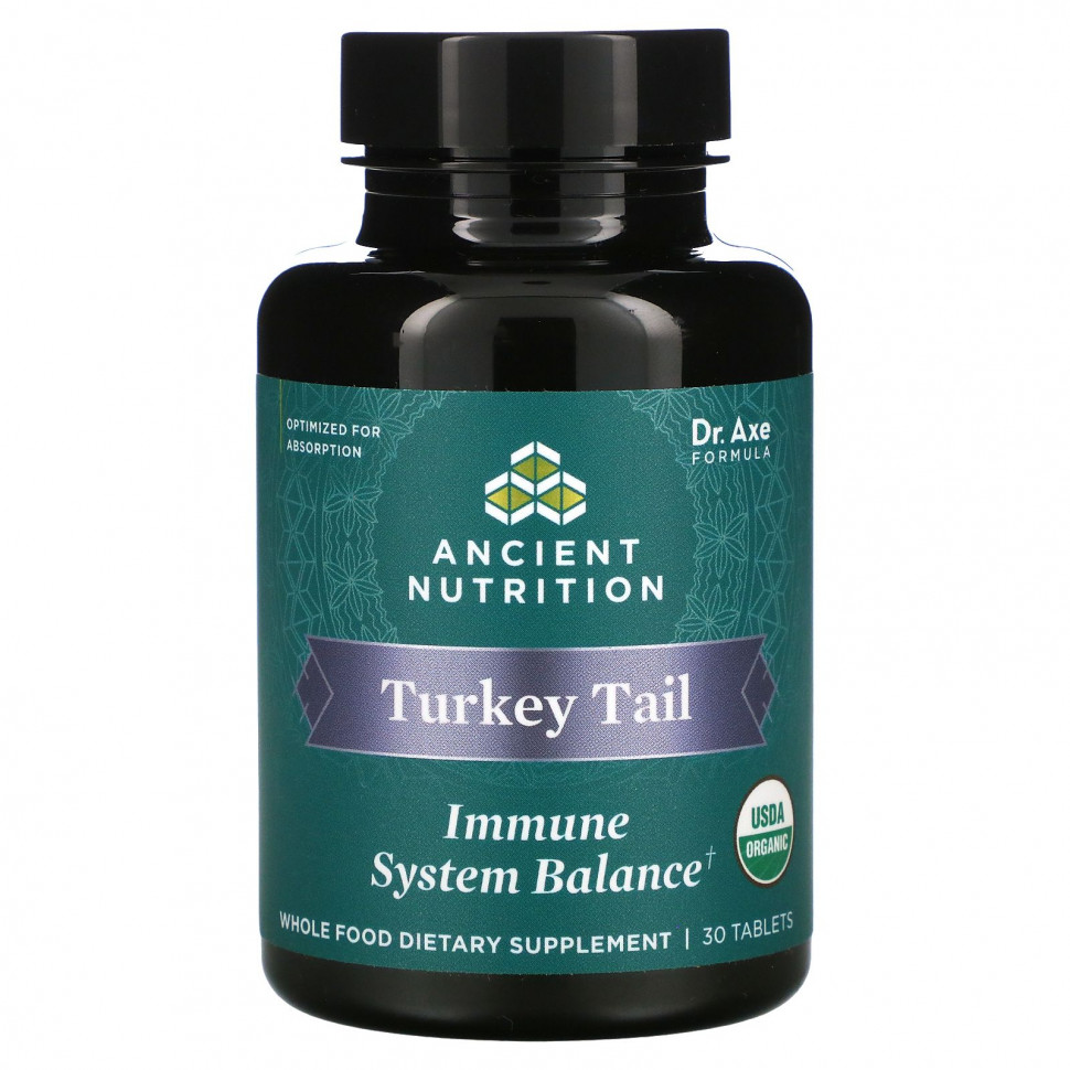  Dr. Axe / Ancient Nutrition, Turkey Tail,     , 30     -     , -, 