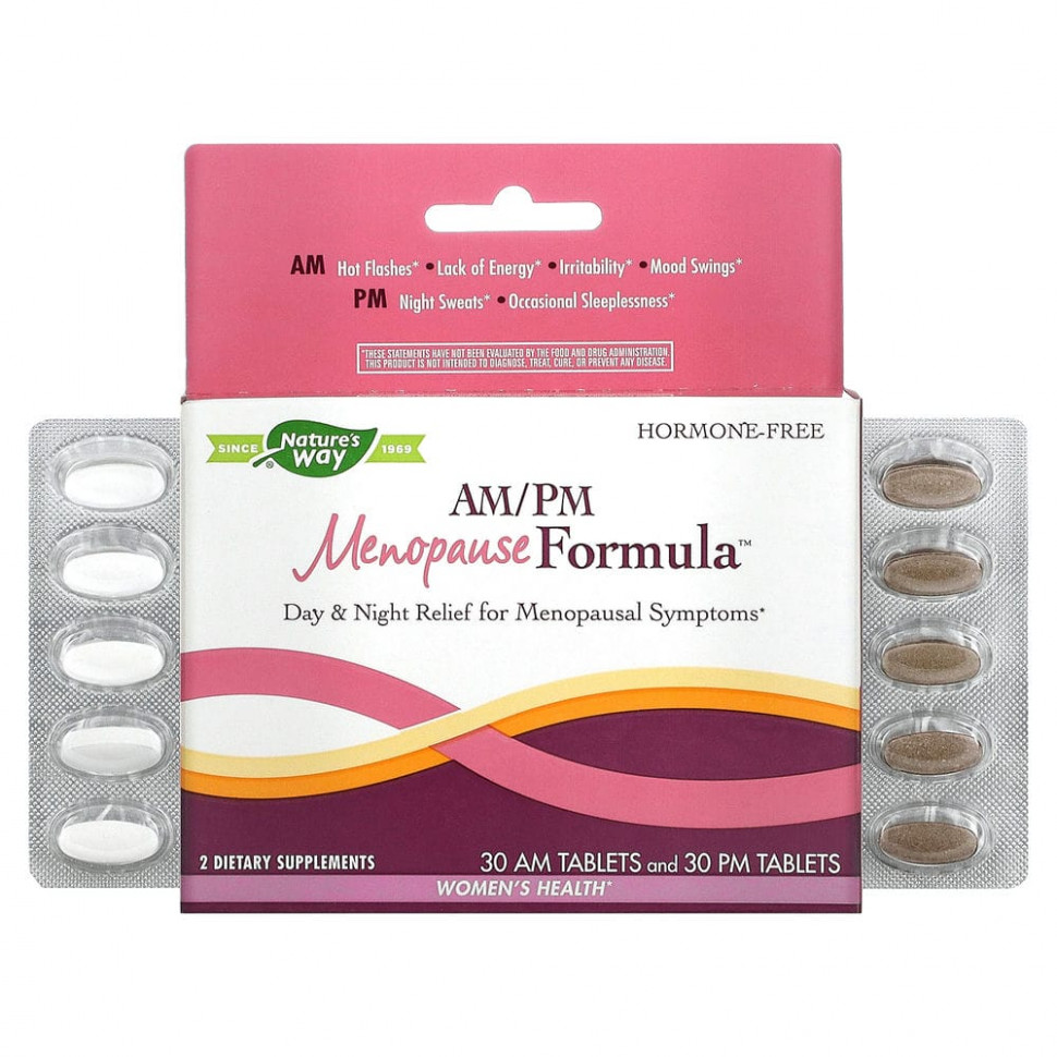  Nature's Way, AM/PM Menopause Formula,  , 60     -     , -, 